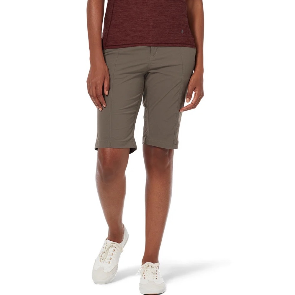 Royal Robbins Discovery Stretch Nylon Hiking Bermuda Shorts Falcon Sz 16